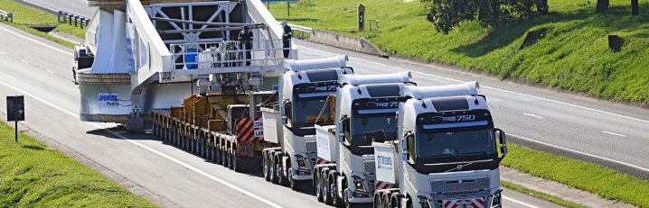 Transporte de cargas especiais adota logística desafiadora